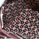 GUCCI Guccissima Abbey GG Canvas Bag Leather Bordeaux Gold 131326 Auth ep11342-11