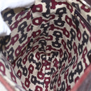 GUCCI Guccissima Abbey GG Canvas Bag Leather Bordeaux Gold 131326 Auth ep11342-20