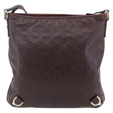 GUCCI Guccissima Abbey GG Canvas Bag Leather Bordeaux Gold 131326 Auth ep11342 - 0