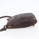 GUCCI Guccissima Abbey GG Canvas Bag Leather Bordeaux Gold 131326 Auth ep11342-3