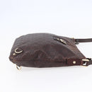 GUCCI Guccissima Abbey GG Canvas Bag Leather Bordeaux Gold 131326 Auth ep11342-4