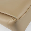 GUCCI Shoulder Bag Leather Beige Gold Auth ep11343-16
