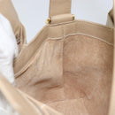 GUCCI Shoulder Bag Leather Beige Gold Auth ep11343-19