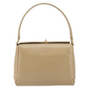 GUCCI Shoulder Bag Leather Beige Gold Auth ep11343-13