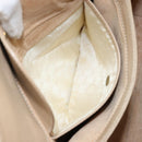 GUCCI Shoulder Bag Leather Beige Gold Auth ep11343-23