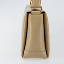 GUCCI Shoulder Bag Leather Beige Gold Auth ep11343-3