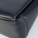 GUCCI Shoulder Bag Leather Navy Gold Auth ep11344-16