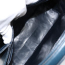 GUCCI Shoulder Bag Leather Navy Gold Auth ep11344-10