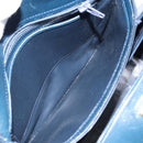 GUCCI Shoulder Bag Leather Navy Gold Auth ep11344-21