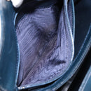 GUCCI Shoulder Bag Leather Navy Gold Auth ep11344-11