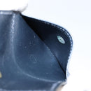 GUCCI Shoulder Bag Leather Navy Gold Auth ep11344-26