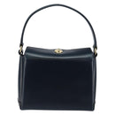 GUCCI Shoulder Bag Leather Navy Gold Auth ep11344-2