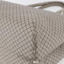 BOTTEGA VENETA INTRECCIATO Pattern Tote Bag PVC Gray Auth ep11348-14