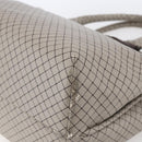 BOTTEGA VENETA INTRECCIATO Pattern Tote Bag PVC Gray Auth ep11348-15