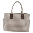 BOTTEGA VENETA INTRECCIATO Pattern Tote Bag PVC Gray Auth ep11348-13