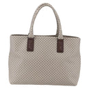 BOTTEGA VENETA INTRECCIATO Pattern Tote Bag PVC Gray Auth ep11348-2