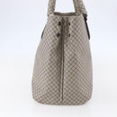 BOTTEGA VENETA INTRECCIATO Pattern Tote Bag PVC Gray Auth ep11348-3