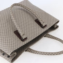 BOTTEGA VENETA INTRECCIATO Pattern Tote Bag PVC Gray Auth ep11348-6