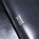 CELINE Horse Carriage Shoulder Bag Leather Black Gold Auth ep11350-18