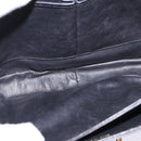 CELINE Horse Carriage Shoulder Bag Leather Black Gold Auth ep11350-11