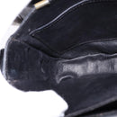 CELINE Horse Carriage Shoulder Bag Leather Black Gold Auth ep11350-20