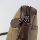 Burberrys Nova Check Shoulder Bag Canvas Beige Gold Auth ep11351-10