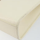 GUCCI Jackie Hand Bag Leather White Silver 002 1065 3444 Auth ep11352-15