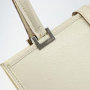 GUCCI Jackie Hand Bag Leather White Silver 002 1065 3444 Auth ep11352-10