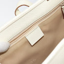 GUCCI Jackie Hand Bag Leather White Silver 002 1065 3444 Auth ep11352-19