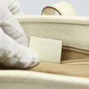 GUCCI Jackie Hand Bag Leather White Silver 002 1065 3444 Auth ep11352-12