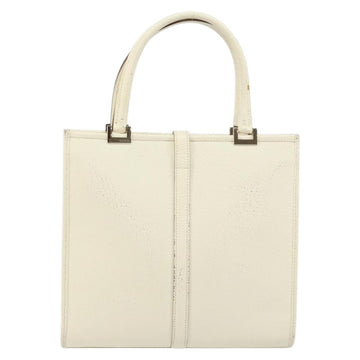 GUCCI Jackie Hand Bag Leather White Silver 002 1065 3444 Auth ep11352 - 0