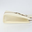 GUCCI Jackie Hand Bag Leather White Silver 002 1065 3444 Auth ep11352-3