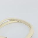 GUCCI Jackie Hand Bag Leather White Silver 002 1065 3444 Auth ep11352-14