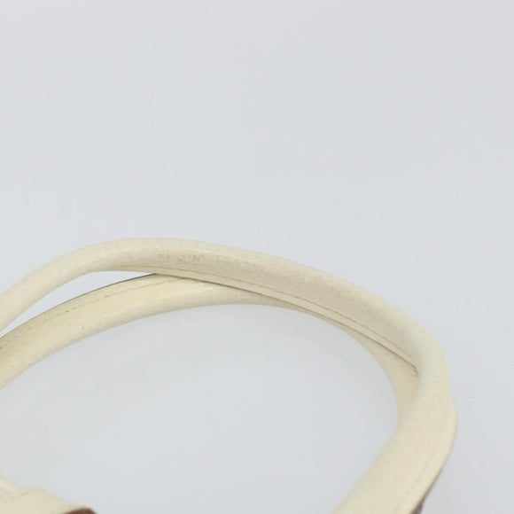 GUCCI Jackie Hand Bag Leather White Silver 002 1065 3444 Auth ep11352