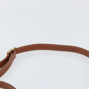 FENDI Pecan Canvas Shoulder Bag PVC Black Brown gold Auth ep11355-8