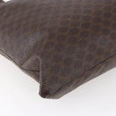 CELINE Macadam Canvas Tote Bag PVC Leather Brown Gold Auth ep11356-16