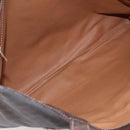 CELINE Macadam Canvas Tote Bag PVC Leather Brown Gold Auth ep11356-10