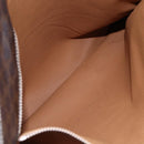 CELINE Macadam Canvas Tote Bag PVC Leather Brown Gold Auth ep11356-21