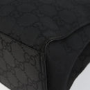 GUCCI Bamboo GG Canvas Hand Bag Black Silver 002 1010 3754 Auth ep11357-8