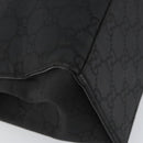 GUCCI Bamboo GG Canvas Hand Bag Black Silver 002 1010 3754 Auth ep11357-17