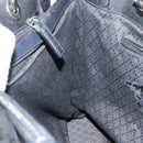 GUCCI Bamboo GG Canvas Hand Bag Black Silver 002 1010 3754 Auth ep11357-20