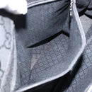 GUCCI Bamboo GG Canvas Hand Bag Black Silver 002 1010 3754 Auth ep11357-21