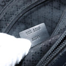 GUCCI Bamboo GG Canvas Hand Bag Black Silver 002 1010 3754 Auth ep11357-12