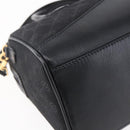 GUCCI GG Canvas Boston Bag 2way Black Gold Auth ep11361-17