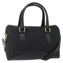 GUCCI GG Canvas Boston Bag 2way Black Gold Auth ep11361-1