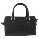 GUCCI GG Canvas Boston Bag 2way Black Gold Auth ep11361-13