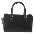 GUCCI GG Canvas Boston Bag 2way Black Gold Auth ep11361-2