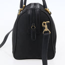 GUCCI GG Canvas Boston Bag 2way Black Gold Auth ep11361-4