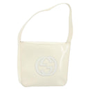 GUCCI Soho Shoulder Bag Enamel White Auth ep11364-1
