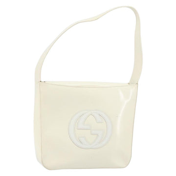 GUCCI Soho Shoulder Bag Enamel White Auth ep11364